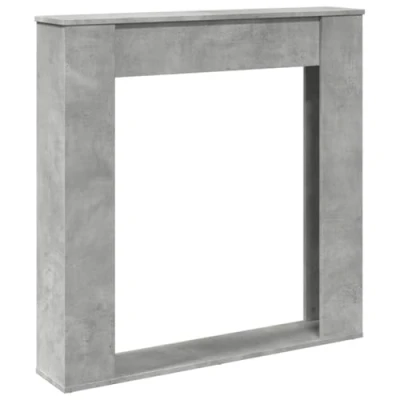 Abbildung von vidaXL Kaminumrandung Betongrau 100x20x100 cm Holzwerkstoff