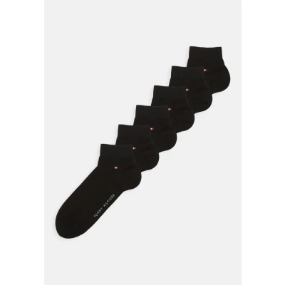 Abbildung von Tommy Hilfiger MEN Quarter ECOM 6 PACK Socken, Herren, Größe: 47 49, Black