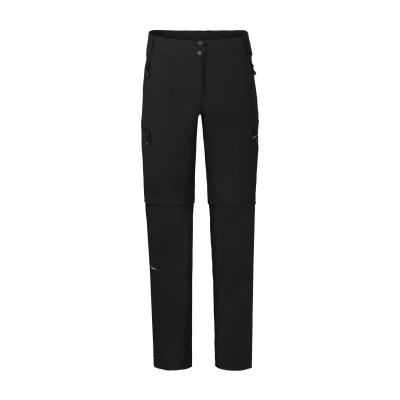 Abbildung von Bergson Outdoorhose VALLI zip off Damen Radhose, robust elastisch, Langgrößen, schwarz