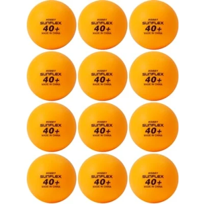 Abbildung von Sunflex 12x Tischtennisbälle 40+ Hobby orange