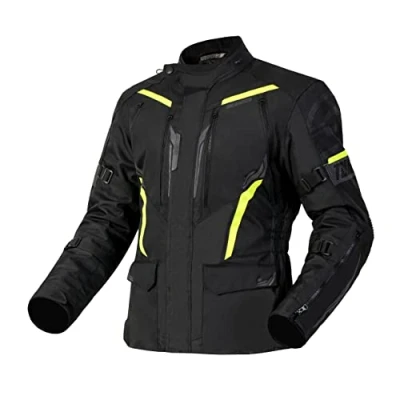 Abbildung von OZONE MOTO Tour III Motorradjacke Herren Textil Reissa wasserdichte Membran Thermolite Innenfutter Ellbogen und Schulterprotektoren 8 Belüftungskanäle