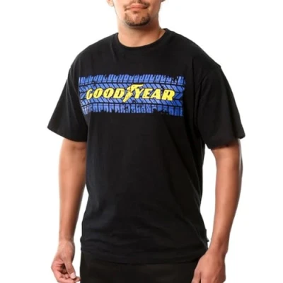 Abbildung von Goodyear Zwei Farbigen Distressed Print Short Sleeve T Shirt, L, Schwarz, 1