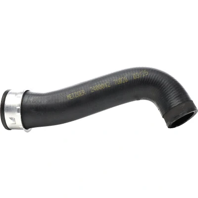 Abbildung von METZGER 2400042 Ladeluftschlauch Gummi mit Gewebeeinlage Schnellkupplung ohne Schelle VOLKSWAGEN: Golf 4 Schrägheck, Bora Variant, Variant