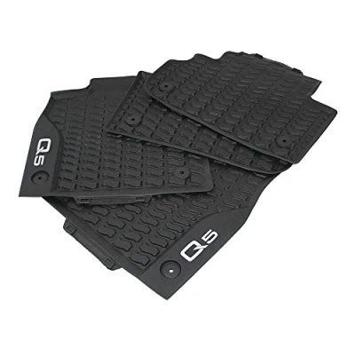 Abbildung von Audi 80B061501041 80A061511041 Gummi Fußmatten 4 tlg Komplettsatz v+h Gummimatten Allwettermatten schwarz
