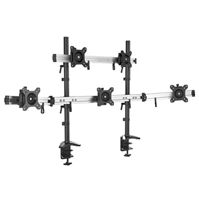 Abbildung von HFTEK MP235C N Monitor Halterung, (5 Fach Bildschirmhalterung von 15 27 Zoll mit VESA 75 / 100)
