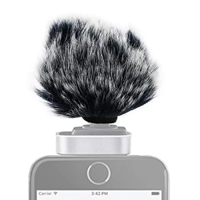 Abbildung von YOURSHARES MV88 Microphone Windscreen Muff Windjammer Pop Filter Mikrofon Fell Windschutz Schutz Kompatibel mit Shure iOS Digital Stereo Condenser