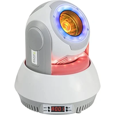 Abbildung von Ibiza STAR BEAM WH 40W RGBB mit 2 Umgebungslichtringen Weiß