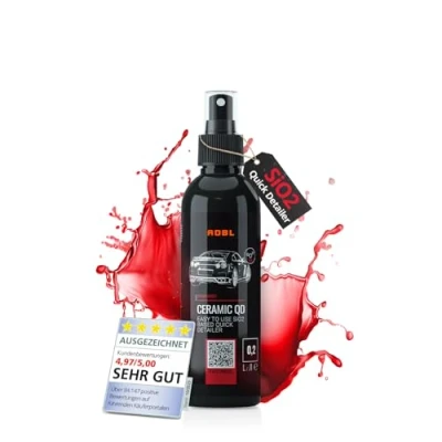 Abbildung von ADBL Ceramic QD (200ml) Premium Quick Detailer Sprühversiegelung mit Keramik Technologie Glanz und Abperleffekt Auto Detailer, Lackversiegelung, SiO2 Lackschutz, Lackpflege, Schnellversiegelung