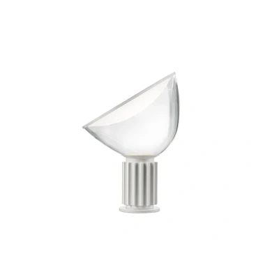 Abbildung von FLOS Taccia LED Tischleuchte, weiß, Glas