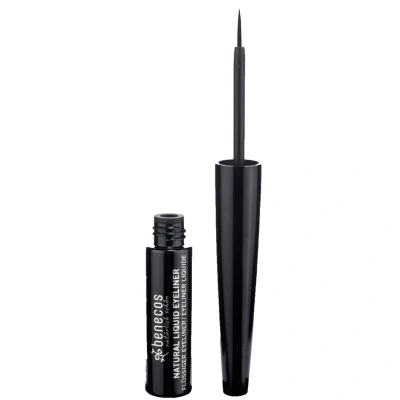 Abbildung von Benecos Flüssig Eyeliner schwarz 1 Stück mit Pinselspitze bio zertifiziert