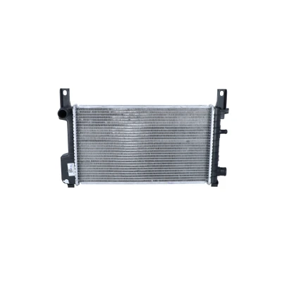 Abbildung von NRF 55314 Kühler, Motorkühlung Aluminium 499 298 26 mit Anbauteilen Kühlrippen gelötet FORD: FIESTA 3