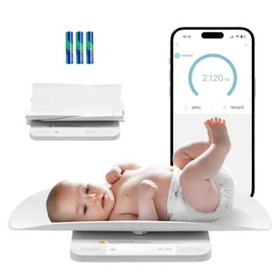 Abbildung von VEVOR Babywaage Waage Digital Kinderwaage Neugeborene Digitalwaage bis 30kg Tare