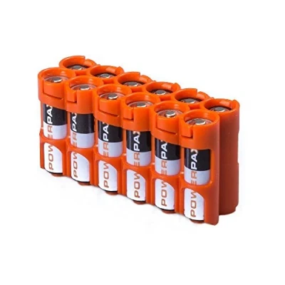 Abbildung von Powerpax 12 AA Akku Caddy Orange