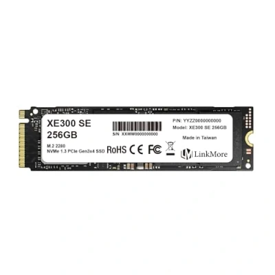 Abbildung von LinkMore XE300 SE 256 GB interne SSD M.2 2280 PCIe Gen3 NVMe 1.3 für Latop und PC, Lesen bis zu 2100 MB/s Schreibgeschwindigkeiten 1500