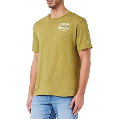 Abbildung von Champion Herren Eco Future Graphic S T Shirt, Olivgrün,