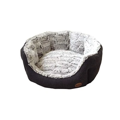 Abbildung von Nobby Komfort Bett oval &quot;CACHO&quot; dunkelgrau L x B H: 45 40 19 cm