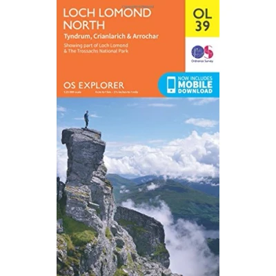 Abbildung von Loch Lomond North 1 : 25 000: Tyndrum, Crianlarich &amp; Arrochar. Showing part of The Trossachs National Park (OS Explorer Map)