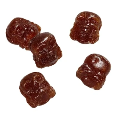Abbildung von &quot;SKULL DROPS&quot; Cola Skull Drops Bonbons zuckerfrei 200g Hotskala: 0 nicht scharf RED DEVILS TASTE