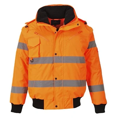 Abbildung von Portwest 3 in 1 Warnschutz Pilotjacke, Größe: XXL, Farbe: Orange, C467ORRXXL