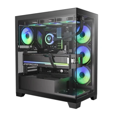 Abbildung von BitFenix CETO Premium Edition Mid Tower PC Gehäuse (Schwarz)