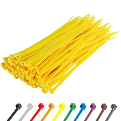 Abbildung von Gocableties Kabelbinder 100 Stück Gelb, 200 mm x 4,8 mit 22,2 kg Zugfestigkeit, UV Beständig Set