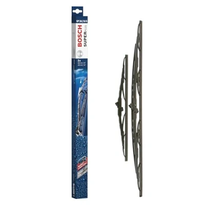 Abbildung von Bosch Automotive Scheibenwischer Super Plus Spoiler SP24/16S, Länge: 600mm/400mm − Set für Frontscheibe Nur Rechtslenker Fahrzeuge (UK)