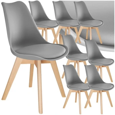 Abbildung von tectake Esszimmerstuhl Friederike (8er Set, 8 St), Gepolstert