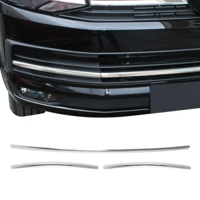 Abbildung von OMAC Kühlergrill Grillleisten kompatibel mit VW Transporter T6 Highline 2015 2021 Chrom 3X