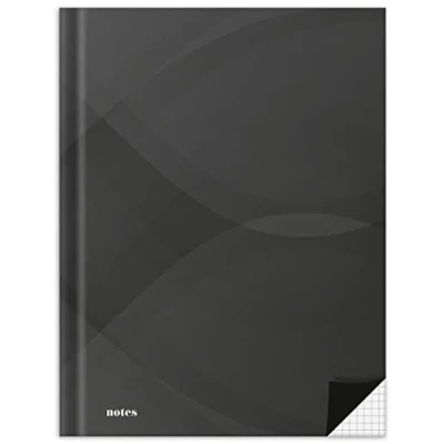Abbildung von RNKVERLAG 46516 Notizbuch „notes carbon black“ in DIN A5 kariert, mit 96 Blatt 70 g/m², 1 Stück