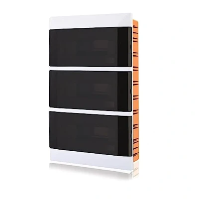 Abbildung von Lion Electric Verteilerkasten Unterputz 3 Reihig 36 Module Unterverteilung IP40 für Feuchtraum und alle Innenbereichen, Sicherungskasten mit Transparenter Tür, Kleinverteiler Unterputzmontage