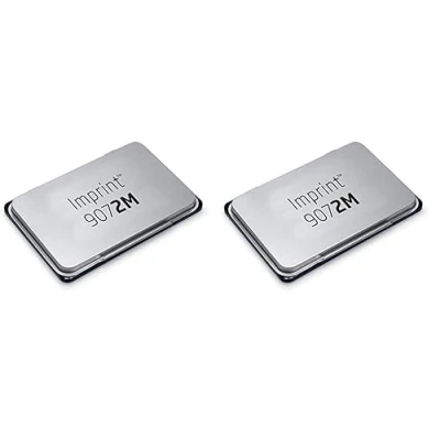 Abbildung von Imprint Handstempelkissen 9072M für den täglichen Bedarf zu Hause und im Büro 1 Stempelkissen schwarz, robuster Metalldeckel, wasserbasierte Tinte, Größe 11 x 7 cm, optimal Handstempel geeignet
