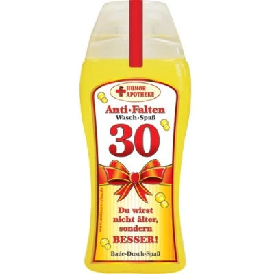 Abbildung von Spaß Duschbäder Duschgel Shampoo zum 30. Geburtstag Geschenk für Männer Frauen Geburtstagsgeschenk mit Zahlen runden