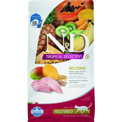 Abbildung von N&amp;D Tropical Futter für kastrierte Katzen Huhn 1,5 kg