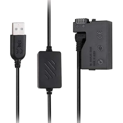 Abbildung von ACK E8 USB Power Kit Netzteil Ersatz LP DR DC Koppler Dummy Akku für Canon EOS 550D 600D 650D 700D Kiss X4 X5 X6 T2i T3i T4i T5i DSLR Kamera