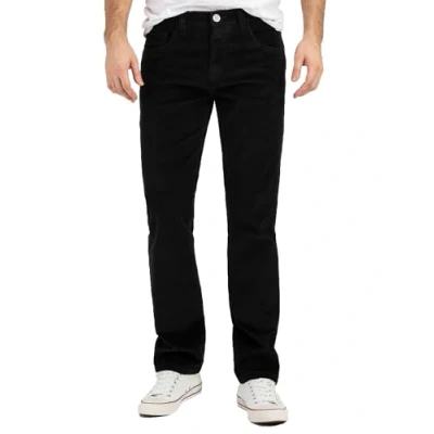 Abbildung von Rock Creek Herren Cordhose Hose Stretch Basic Bootcut Regular Fit Lange Stoff Winterhose Männerhose H 399 Schwarz W42 L30