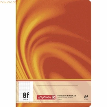 Abbildung von Brunnen 104570802 Schulheft A5 Vivendi (16 Blatt, 5 x 7 mm rautiert, mit Rand)