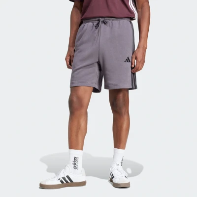 Abbildung von adidas Herren Essential Three Stripes French Terry Short, Grey strata/Black, XXL
