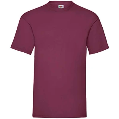 Abbildung von Fruit of the Loom Herren Valueweight Short Sleeve T Shirt, burgunderfarben, M
