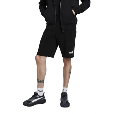 Abbildung von Puma Essentials No. 1 Logo Jersey 10&quot;Shorts Herren Mit Plain Black Größe: L
