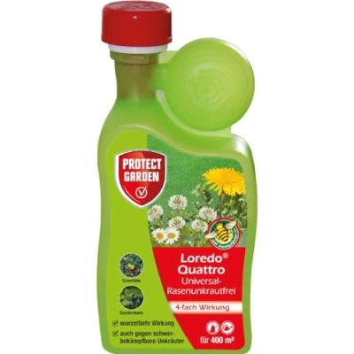 Abbildung von Protect Garden Unkrautbekämpfungsmittel Loredo Quattro Universal Rasenunkrautfrei 400ml