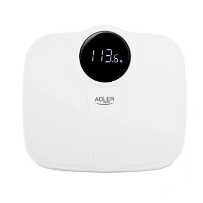 Abbildung von Adler Personenwaage AD 8172w Körperwaage bis 180 kg LED Display digital weiß