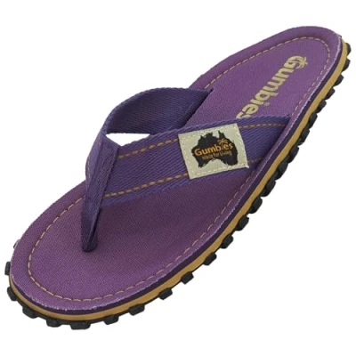 Abbildung von Gumbies Classic Flip Flops aus recycelten Materialien robuste Sohle wiederverwerteten Autoreifen, ergonomisches Fußbett Purple, 40