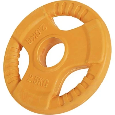 Abbildung von GORILLA SPORTS Hantelscheiben Einzeln 1,25 25kg/30kg Set, Olympia 50mm, Guss Gummi Hantel Gewichte