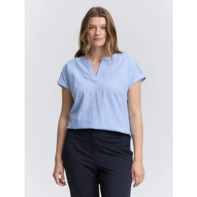 Abbildung von TOM Tailor Bluse, Damen, Größe: 48, Dreamy blue