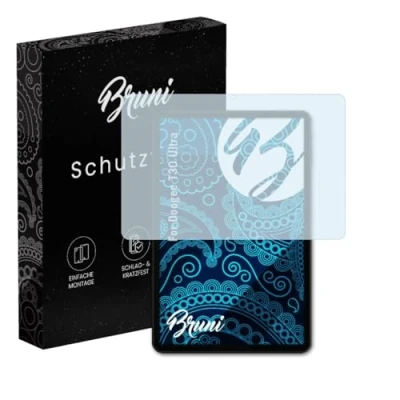 Abbildung von Bruni Schutzfolie kompatibel mit Doogee T30 Ultra Folie, glasklare Displayschutzfolie (2X)