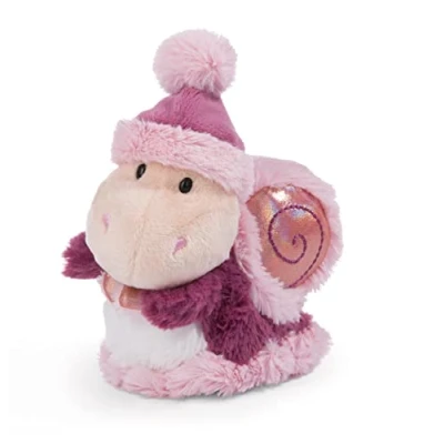 Abbildung von NICI 49308 Kuscheltier Schnecke SOA 17cm pink stehend Nachhaltiges Stofftier aus weichem Plüsch, niedliches Plüschtier zum Kuscheln und Spielen, für Kinder &amp; Erwachsene, tolle Geschenkidee