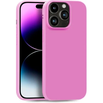 Abbildung von MyGadget Hülle kompatibel mit iPhone 14 Pro Max robuste Silikon Schutzhülle TPU Case Slim Silikonhülle Back Cover Ultra Kratzfest Handyhülle matt Rosa Lila