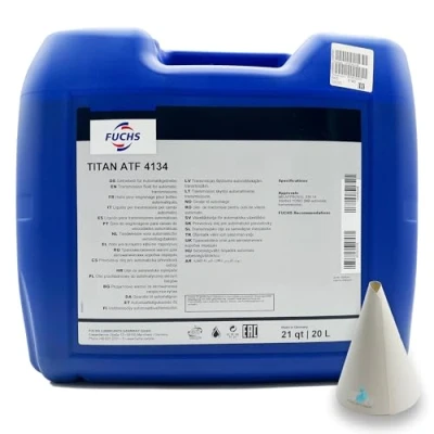 Abbildung von 20 L Fuchs Titan ATF 4134 kompatibel mit MB 236.14 Ssang Yong Nag2 722 Automatikgetriebeöl Getriebeöl Öl Automatik Liter Kanister ATF4134
