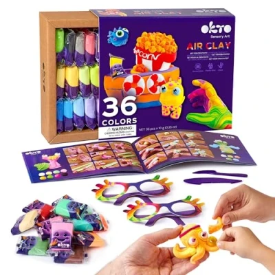 Abbildung von Okto 36 colors set with air clay