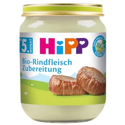 Abbildung von HiPP Bio Rindfleisch Zubereitung, 6er Pack (6 x 125 g)